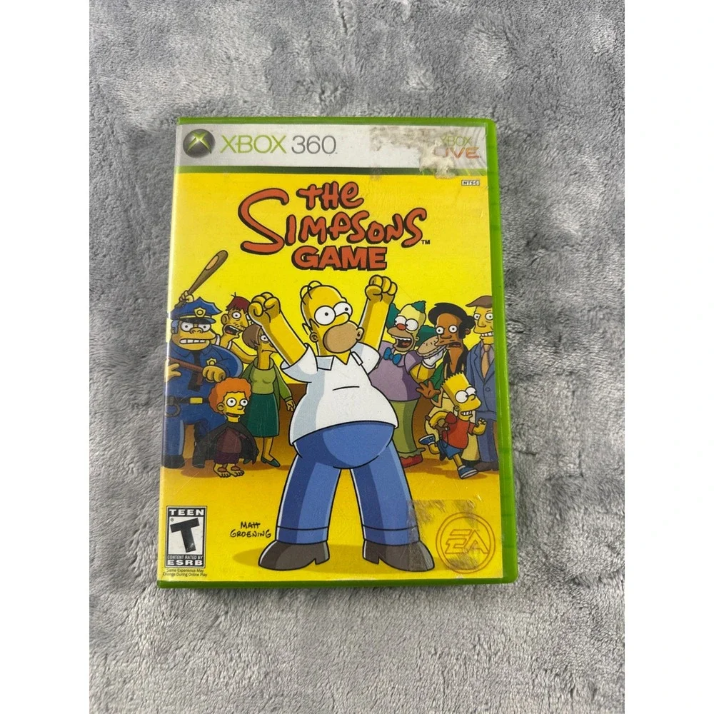 The Simpsons Game Xbox 360 Complete CIB Microsoft EA Action Adventure 2007